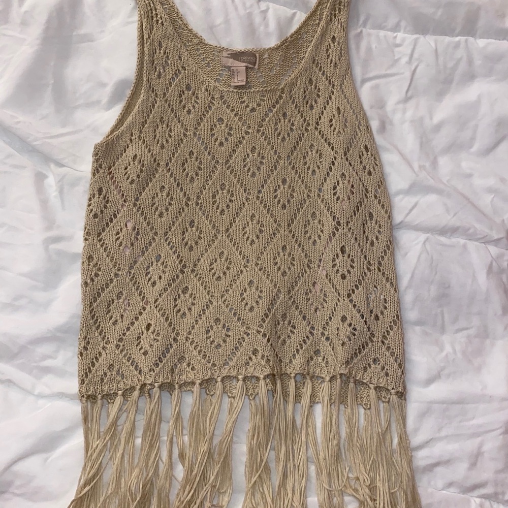 Boho Fringe Tank Top